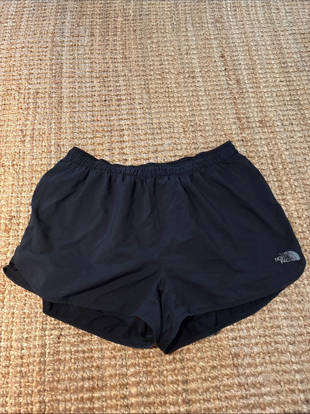 The North Face Black Running Shorts with Elastic Waist